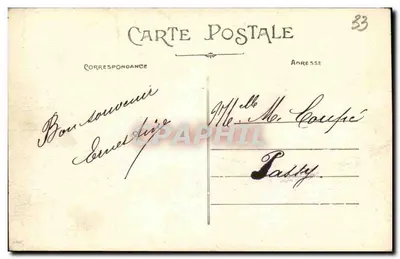 Bordeaux — Cours du Chapeau Rouge — A. H. - 52 — Verso