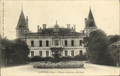Cazaubon (Gers) - Castelo de Jouanin, lado Norte — fot. E. Simon, editor Domergue, Cazaubon