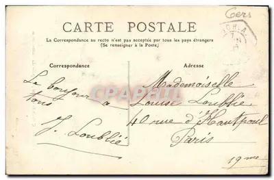 Auch — Kathedrale — Glasfenster, Kapelle des Heiligen Sakraments — J. Tapie fot.-verlag Auch — Rückseite