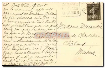 Costa de Émeraude - Dinard - A Praia — n°1688 — Verso