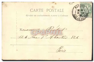 Ruiny Garaye — Otoczenie Dinan — Zbiór A. Waron, St-Brieuc — Rewers