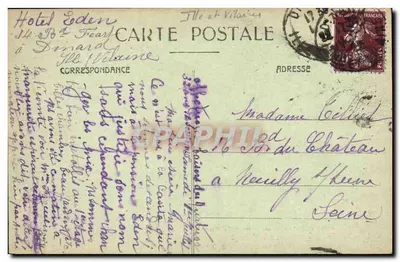 Côte d'Émeraude — Emerald Coast — Brzegi Rance — LA VICOMTÉ — Un Sous Pois — G.F. — Wydawnictwo Guérin, St-Maixent (1. et V.) — Rewers