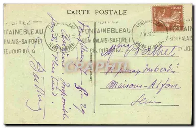 Cap Fréhel - La Fauconnière (lado Oeste) — Rocha de 50m de altura separada da terra firme — Costa de Émeraude — n°3057 — Verso