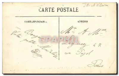 La Bretagna — Hédé (I.-et-V.) — Le Ruine del Vecchio Castello — J. Sorel, Editore, Rennes — Verso