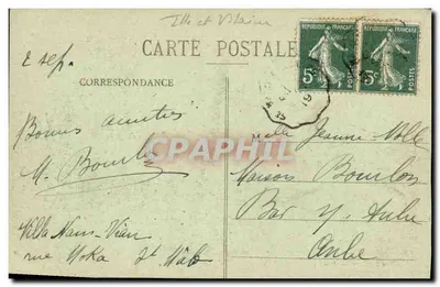 Costa da Esmeralda - Paramé - A Espiga da Hoguette - G. F. - Edição Guérin, St-Malo (1-st-Y) — Verso