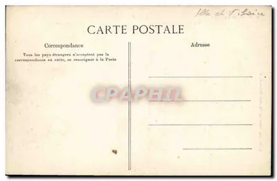 Paramé — A Digue — Vista Geral antes da Catástrofe dos 29 de Outubro e 28 de Novembro de 1905 — G.F. — Verso
