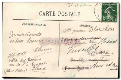 Saint-Malo — Saint-Servan et le Pont roulant — LL. — N° 61 — Verso
