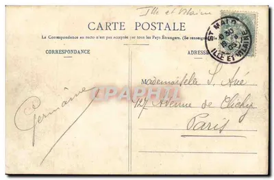 As margens da Rance - Vista tirada do Port St-Hubert — 1003, editada por En RIVIÈRE de RANCE — Verso