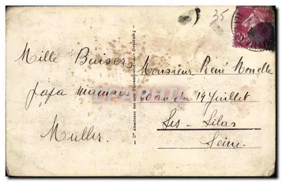 Cancal - La Bisquine — bateau à voile en mer — éditeur C. A. B. n° 61 — Achterkant