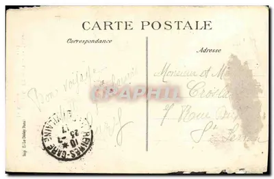 CPA La Bretagne Rennes Le Thabor — Verso