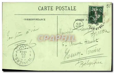 Palácio de Justiça — Halle de la Grande Salle do Parlamento da Bretanha — RENNES — LL — Verso