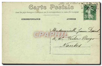 Rennes — Quais — Ogólny widok z mostu St-Georges — E. Mary-Roussellière wyd. Rennes — Rewers