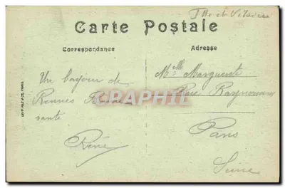 Rennes — Palácio de Justiça — Grande Câmara do Parlamento da Bretanha — Tapeçarias dos Gobelins — O Sacrifício de Némenoë — A.G. — Verso
