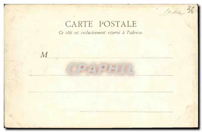 Argenton — Widok na Creuse (prawa strona) — B.F., Paryż — Rewers
