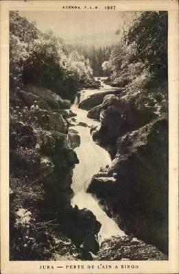 Jura — Perte de l'Ain à Sirod — Agenda P.L.M. 1927