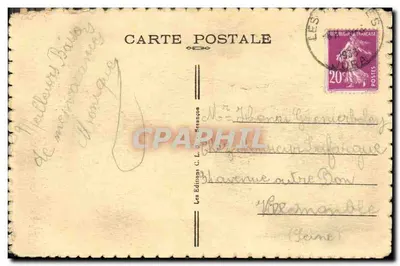 Les Rousses (Jura) — O Lago — Edição C. L. B. Rouançon, n° 30005 — Verso