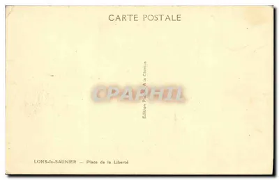 Lons-le-Saunier — Plaza de la Libertad — Edición La Givette — Reverso