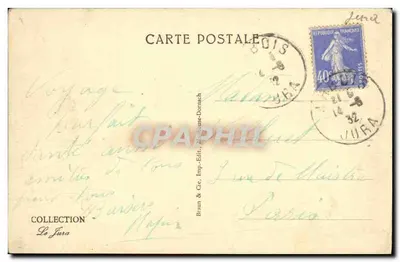 Arbois — Vicinanze — Vista delle Planches vicino ad Arbois — Braun & Cie, Imp. Edit. Mulhouse-Dornach, n° 3684 — Verso