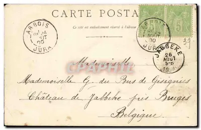 Les Planches, perto de Arbois — vista panorâmica das falésias — editor não visível — Verso