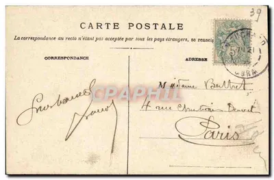 Rodovia de Arbois para Champagnole — Percée das Ferrières — Teulet, editora Besançon — Verso