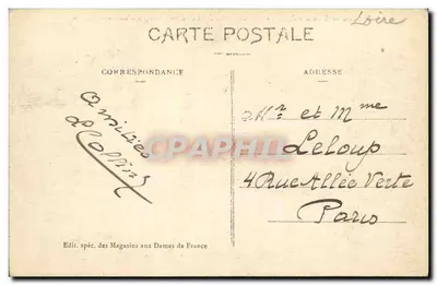 Saint-Maurice-sur-Loire — Vestígios de um Ponte Romano — Editor: Magasins aux Dames de France — Verso