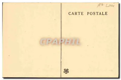 La Chaise-Dieu — Hoofdaltaar opvallend door zijn monumentale kruis en bronsen kaarsen, rechts en links de absidale kapellen, vijfhoekige vorm — Edit. Béal, n°110 — Achterkant