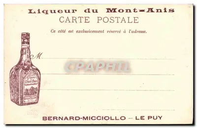 Umgebung von Le Puy — Die Schluchten und Schluchten der Loire bei Peyredère; rechts die einzige ebene Straße, die nach Le Puy führt; links die Eisenbahnlinie von Saint-Étienne — Margerit-Brémond, Verlag, Le Puy (H.-L.) — Rückseite