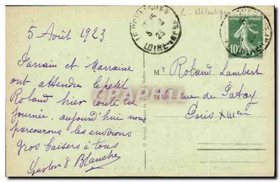 Le Pouliguen-Batz — Nas Salinas, o enchimento dos sacos de sal — G. Arnoud, n°23 — Verso