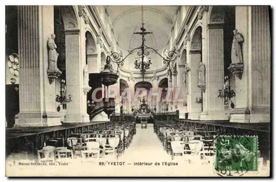 Yvetot — Interior da Igreja — Casa Betamane, edição Yvetot