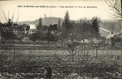 St-MICHEL-sur-ORGE (S.-et-O.) — Vista geral e Torre de Montlhéry
