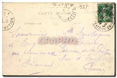 Enghien-les-Bains - O Lago e o Casino - A Pesca — Editor Lathaille, Asnières, n°6 — Verso