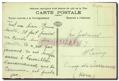 Camp de Sissonne — Un’Avenue del Campo — Edizione Douet, n°8 — Verso