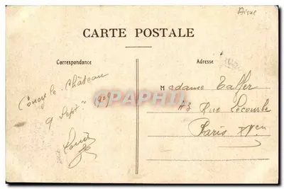 Coucy-le-Château — El Donjon — L. Leclère, edit., La Fère — Reverso