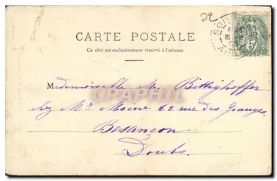 Soissons — Wnętrze katedry — G. Laguierre, Soissons — Rewers