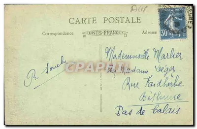 Arredores de Vernoux — Rio La Dunière e antigo Castelo da Tourette — Editor não identificado, n°76 — Verso