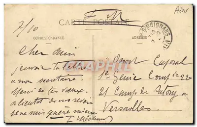 Saint-Trivier-sur-Moignans — Vue générale — O.Fu, édit, à St-Trivier-sur-Moignans — Achterkant