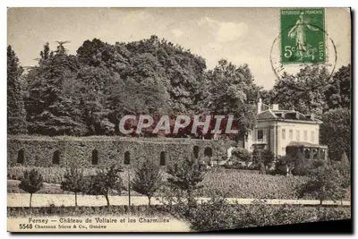 Ferney — Castelo de Voltaire e as Charmilles — Charnaux Frères & Co., Genebra