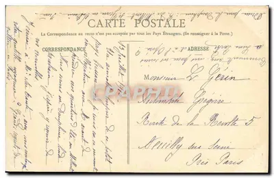 Côte d'Emeraude — Perspektywa Zamek nad Przylączem Dinan i piękne hoteli zbudowanych z złota Spółki Indyjskiej — Wydawnictwo M. Guevara, Saint-Malo, n°5 — Rewers
