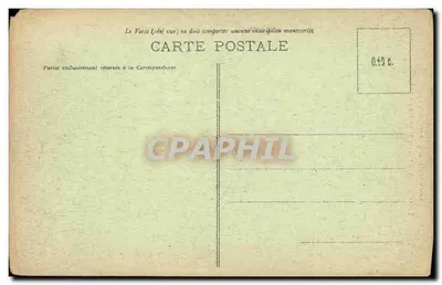 Pokój Pani de Maintenon — Zamek de Maintenon (E.-et-L.) — E. L. wydawca, nr 544 — Rewers