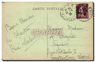 Chartres (Eure-et-Loir) — Katedra (Strona Południowa) — G. Foucault, wyd., Dreux — Rewers