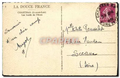 Chartres (Eure-et-Loir) — Brzegi Eury — Wydawnictwo Art Yvon — Rewers