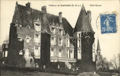 Castelo de Courtalain (E.-&-L.) — Lado Oeste — H. Lecomte-Courtalain