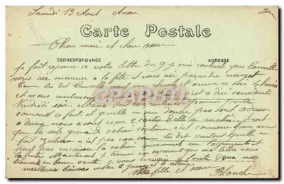 Castelo de Courtalain (E.-&-L.) — Lado Oeste — H. Lecomte-Courtalain — Verso