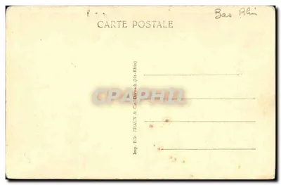 Hohwald — Ao longo do caminho da cascata — Imp. Edit. SRATON & Cie. Dornach (Ht-Rhin) n°1164 — Verso