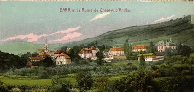 Barr e a Ruína do Castelo de Andlau — Cartas 'La Cigugne', Strasbourg