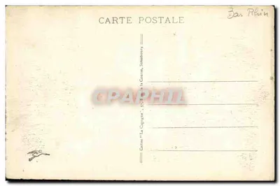 Jezioro La Lauch — wysokość 954 m — Kartki La Cigogne, Strasbourg — Rewers