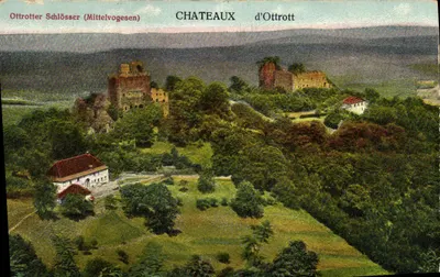 Castelos de Ottrott — Ottrotter Schlösser (Mittelvogesen) — editor não identificado