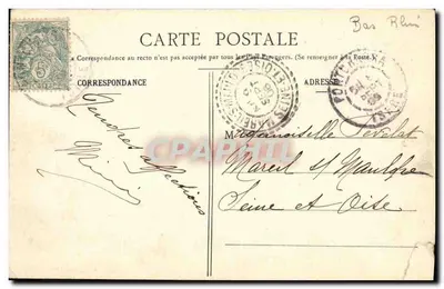 Bilhete postal antigo Dauphine Valle du Graisivaudan Pontchara Ponte da Gache sob o forte Barraux — Verso