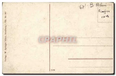 क्लोस्टर ओडिलिएनबर्ग वॉगेज़न में — एडिटर डब्ल्यू. स्प्रिंगर, स्ट्रासबर्ग, संख्या 997 — पीछे