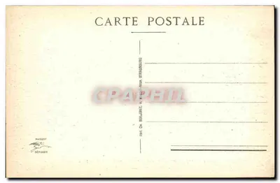 Strasburg - Pałac Wysokiego Komisarza Republiki — wydawca Bergeret, nr 285 — Rewers